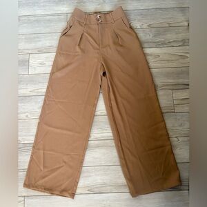 Stylish Brown Wide-Leg Pants